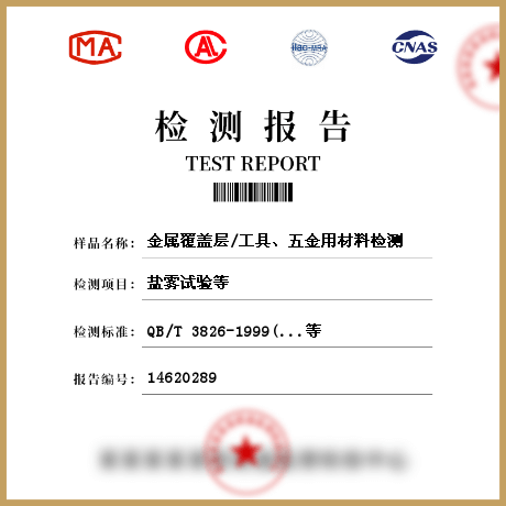 金屬覆蓋層/工具、五金用材料檢測(cè)